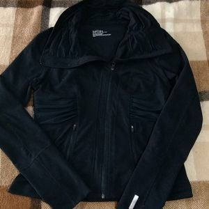 Black asymmetrical full-zip Zella jacket